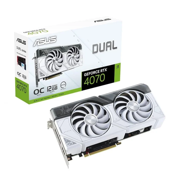 ASUS Dual RTX 4070 12GB OC GDDR6X – White