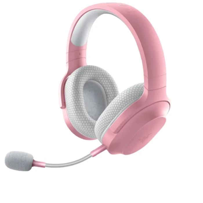 Razer Barracuda – Wireless Multi-Platform Gaming and Mobile Headset – Quartz Pink Ear Headset – Quartz Edition -RZ04-03790300-R3M1