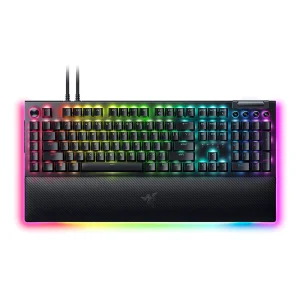 Razer BlackWidow V4 -Yellow Mechanical Switches I 6 Dedicated Macro Keys I 2-Side Underglow and Per-Key Lighting I Mechanical Gaming Keyboard Chroma RGB- Black – RZ03-04691800-R3M1