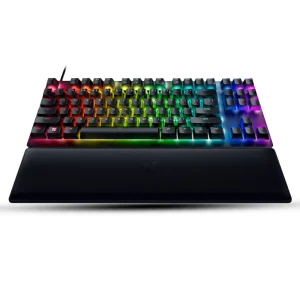 Razer Huntsman V2 Tenkeyless – Optical Gaming Keyboard (Clicky Purple Switch) RZ03-03940300-R3M1-Black