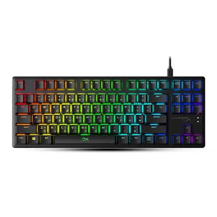 HyperX Alloy Origins 60 – Mechanical Gaming Keyboard | Ultra Compact 60% Form Factor | Double Shot PBT Keycaps | RGB LED Backlit | NGENUITY Software Compatible | Linear HyperX Red Switch | Black