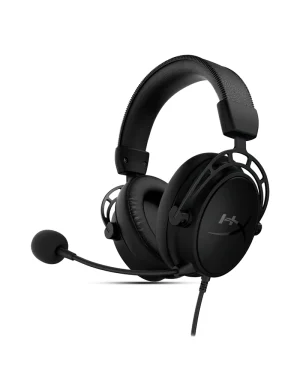 HyperX Cloud Alpha S – PC Gaming Headset, 7.1 Surround Sound, Adjustable Bass, Dual Chamber Drivers, Chat Mixer, Breathable Leatherette, Memory Foam, and Noise Cancelling Microphone – Blackout