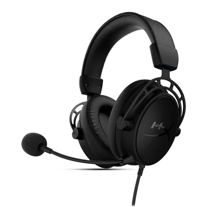 HyperX Cloud Alpha S – PC Gaming Headset, 7.1 Surround Sound, Adjustable Bass, Dual Chamber Drivers, Chat Mixer, Breathable Leatherette, Memory Foam, and Noise Cancelling Microphone – Blackout