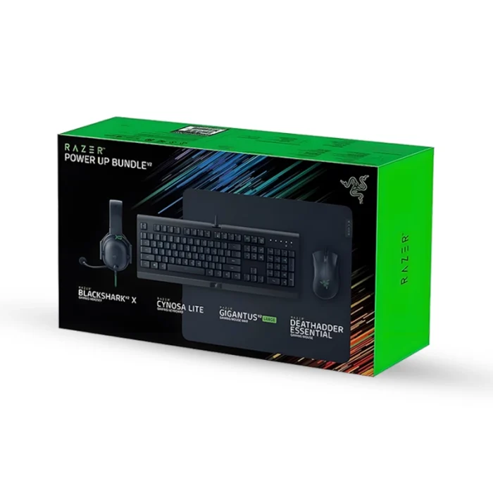 Razer Power Up Gaming Bundle V2 Black – Headset/Keyboard/Mouse/Mousemat